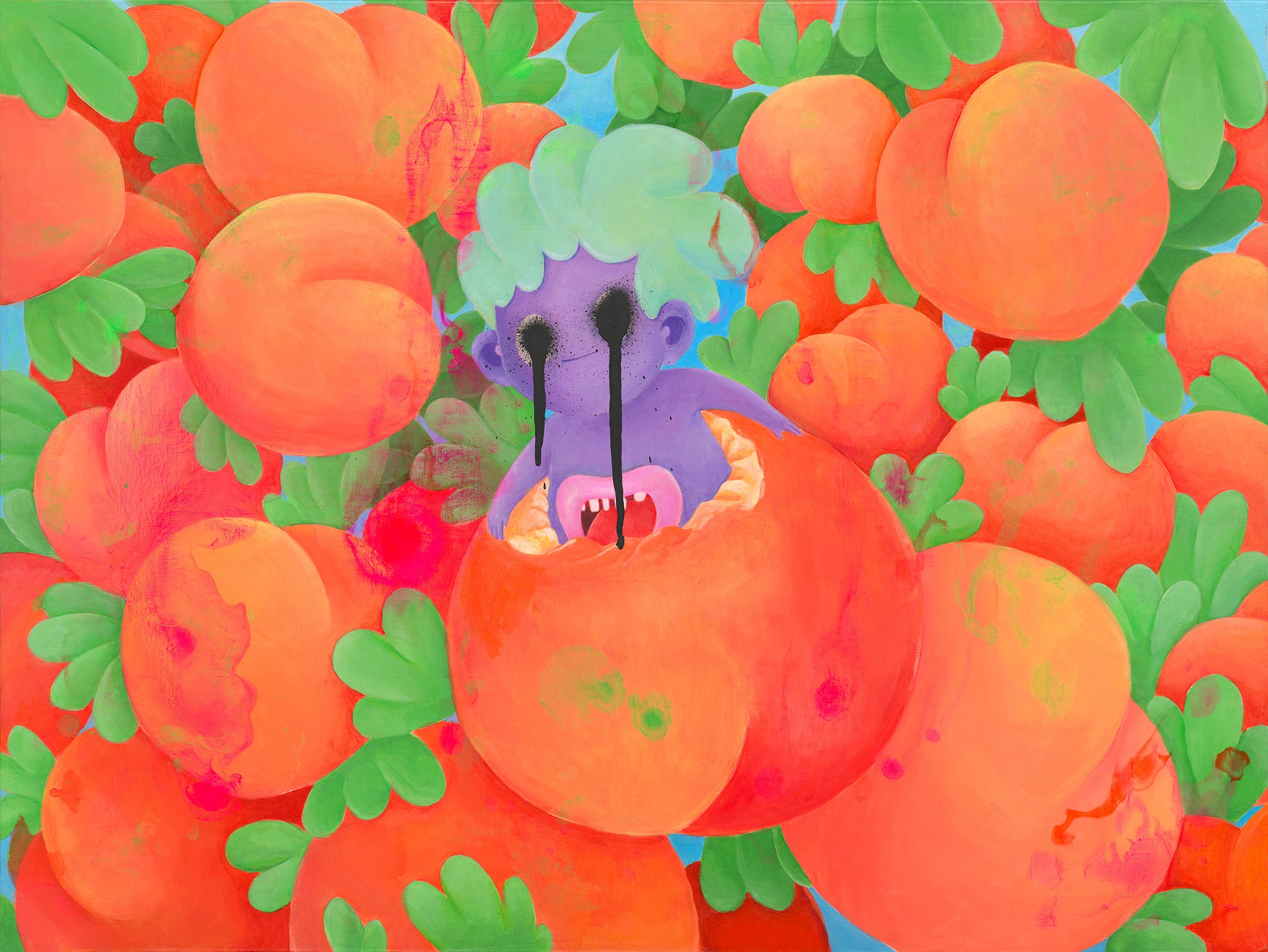 Original Canvas Artwork 1/1: Stone Cold Peachy Keen 🍑