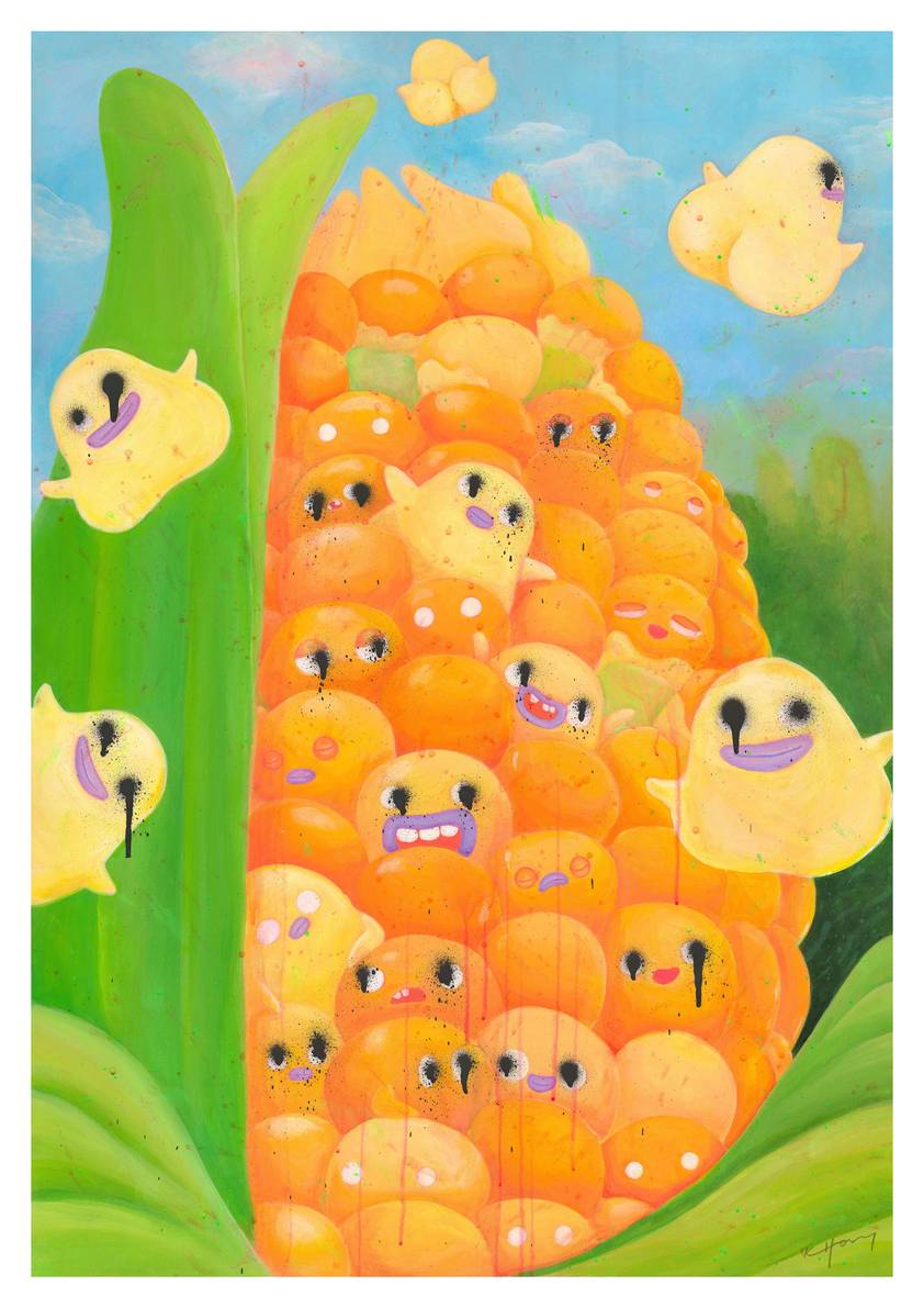 Creamy & Peachy A3 poster by KELLYHOSY
