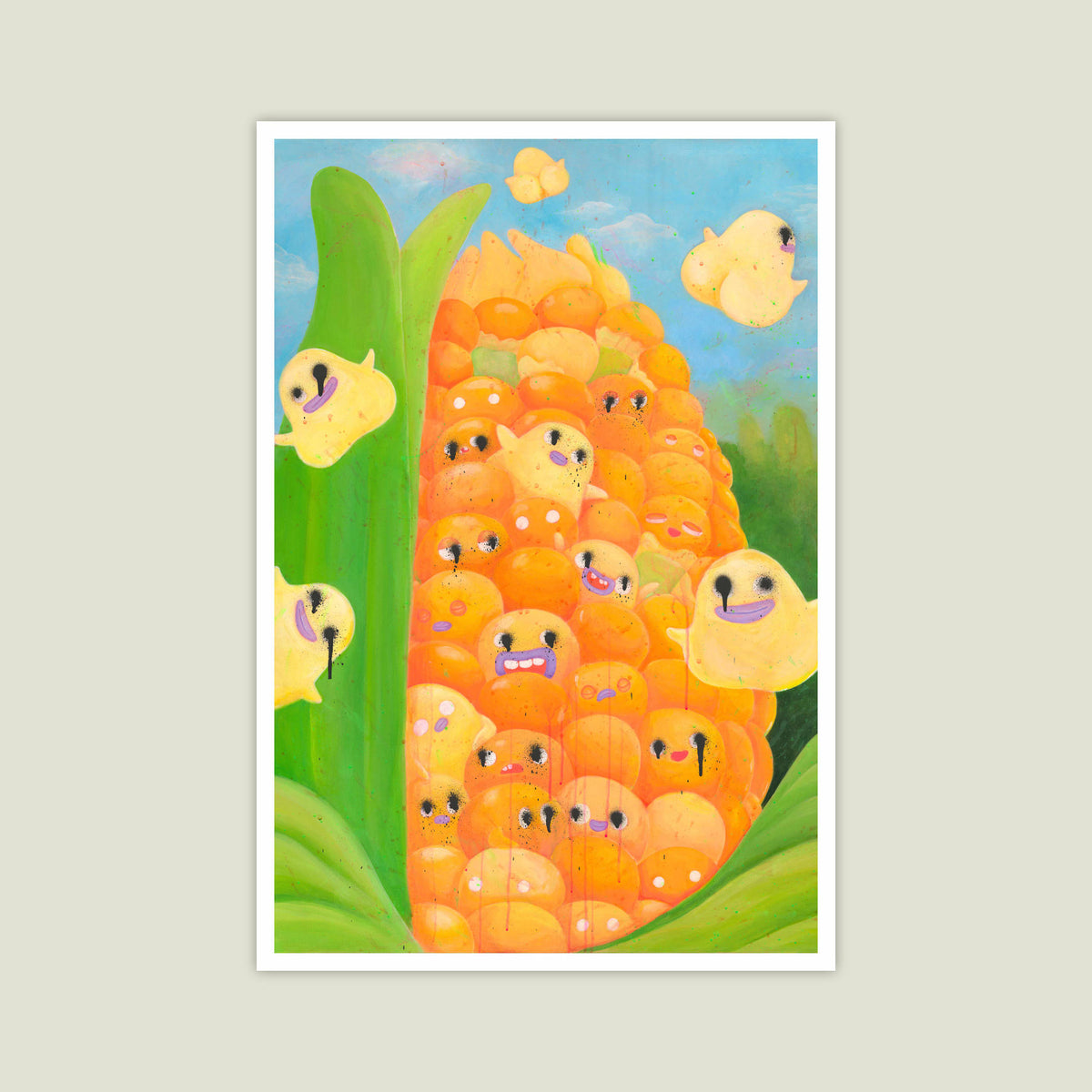 Creamy & Peachy A3 poster by KELLYHOSY