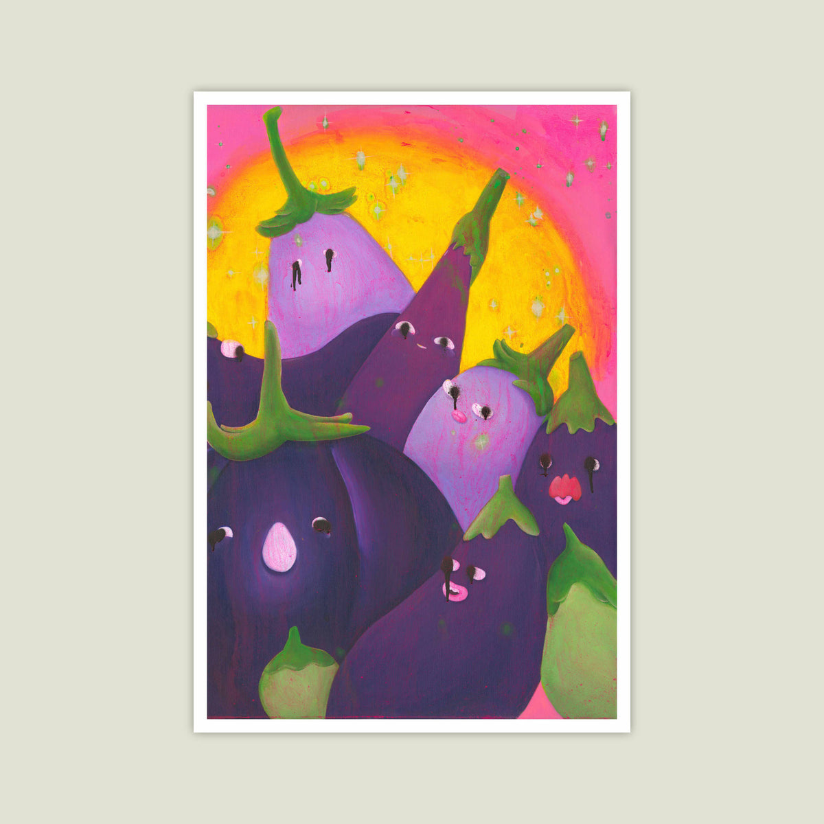 Eggplant Dreams A3 poster by KELLYHOSY