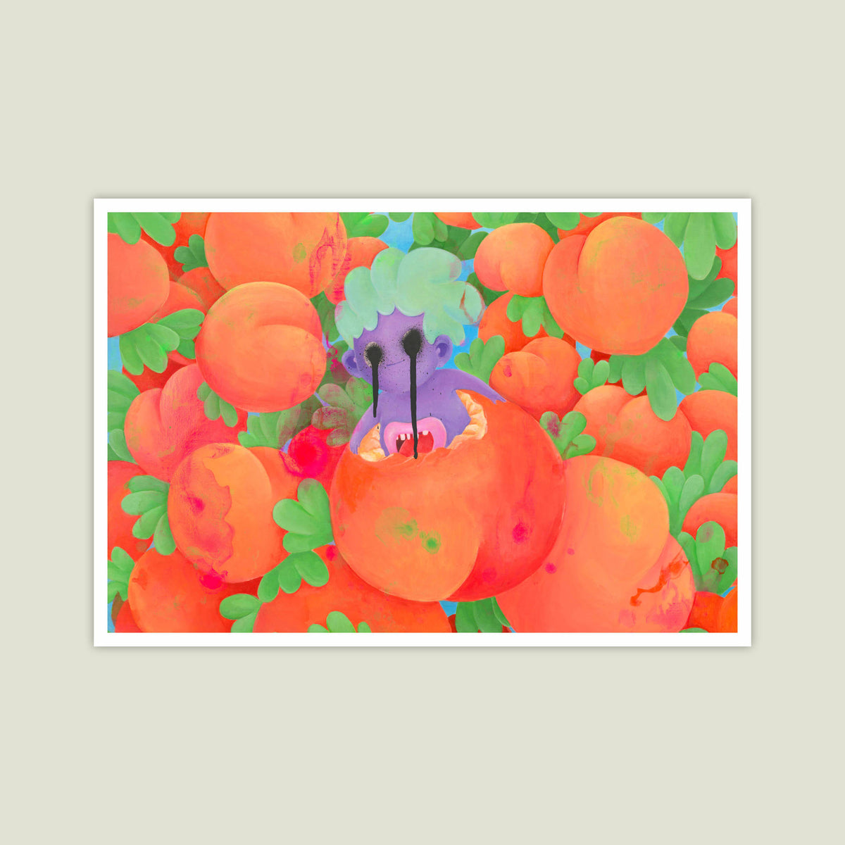 Stone Cold Peachy Keen A3 poster by KELLYHOSY